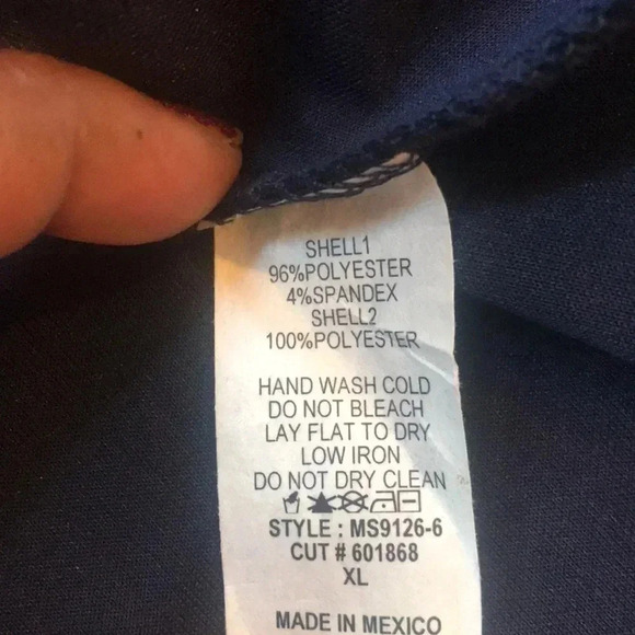 NWOT Faith and Joy by Monteau Navy/Black Floral Skirt w/Sheer Accent Hem- XL - Picture 8 of 9